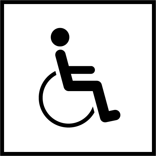 Icon Mensch im Rollstuhl